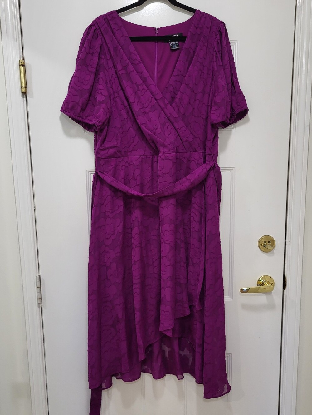 DKNY Magenta Zip-Front Top
